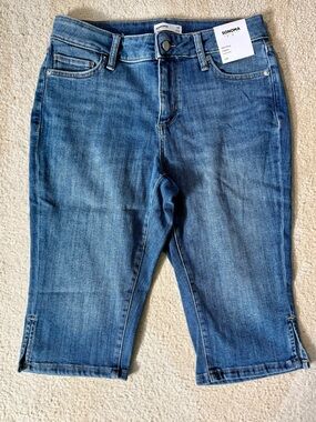 Sonoma Blue Cropped Stretch Denim Capris